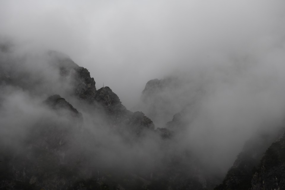 Slovenia mountain clouds